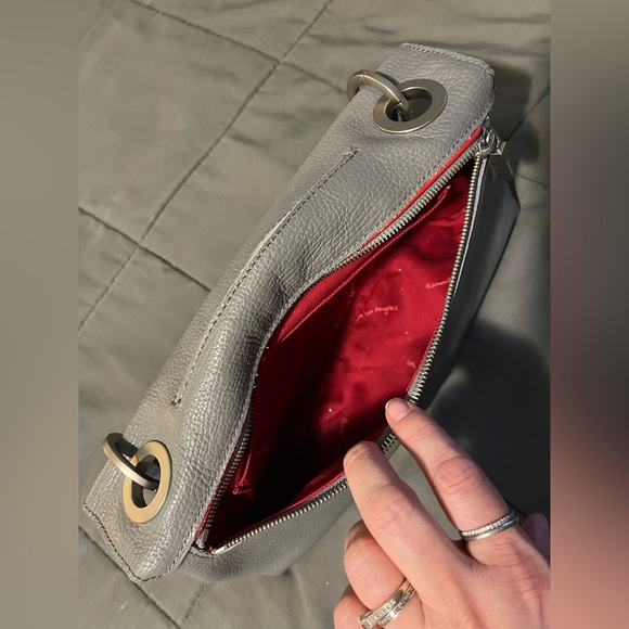 EUC Hammit VIP Meduim Montana reversible crossbody in Stingray Blue/Steel Grey - Picture 11 of 17